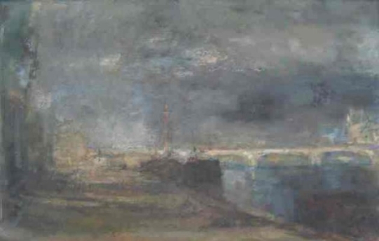 Meudon. 1950-1959. Huile sur toile. 73 X 46 cm. Coll. particulire